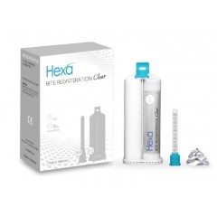 Hexa Bite Registration CLEAR 50ml, Super Fast Set, GERMAN MADE, 2 Cartridges+6 Mixing Tips, HBC-0006